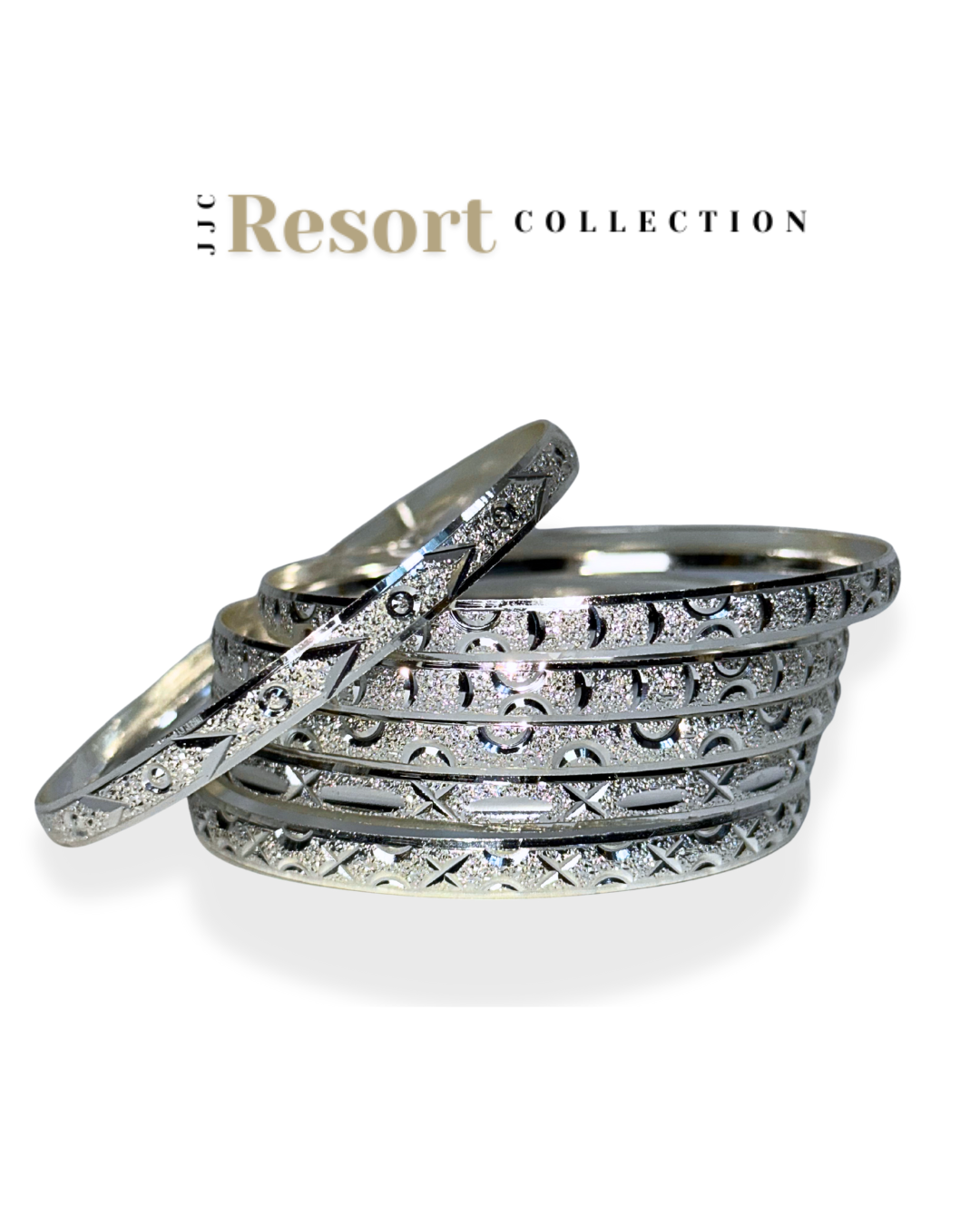 Island Luxe Bangle | Silver 6 pack