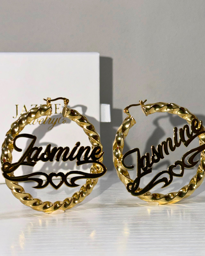 Twisted Heart Custom Hoops
