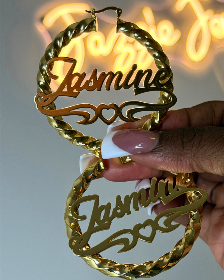 Twisted Heart Custom Hoops