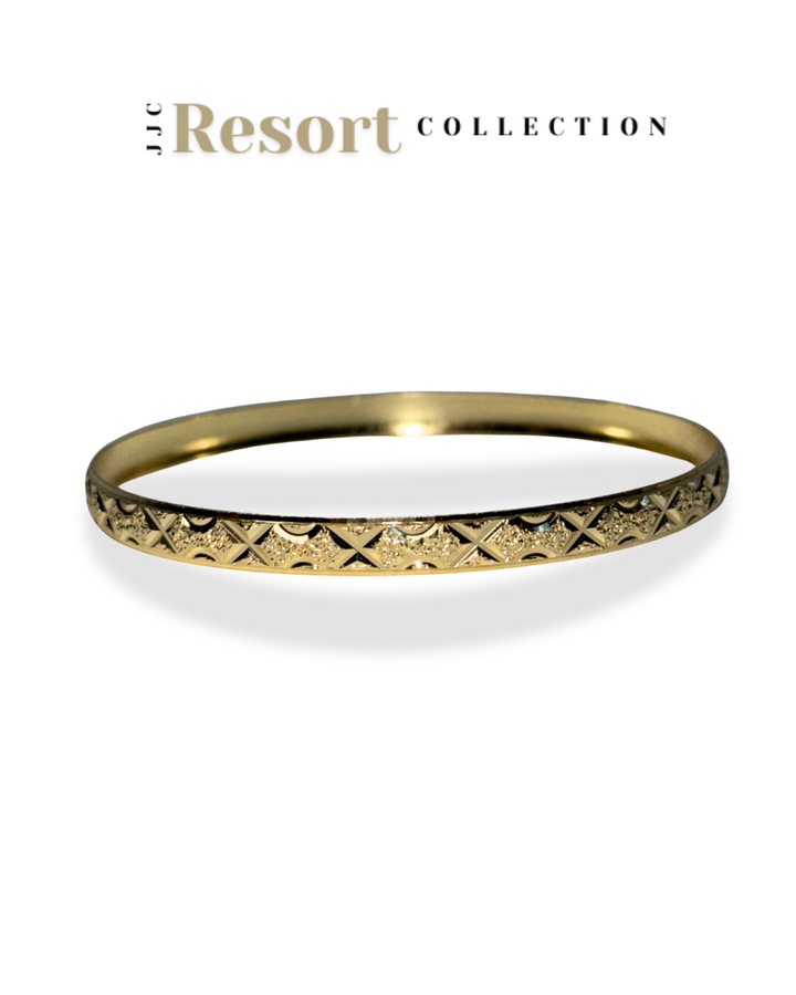 Island Luxe Bangles Gold | 6 pack