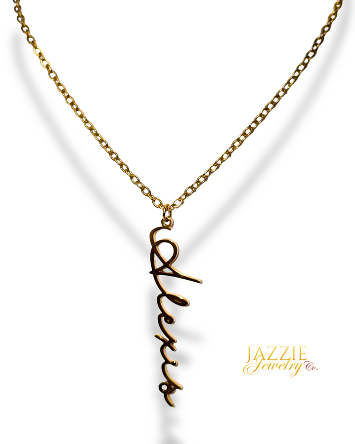Signature Vertical Name Necklace