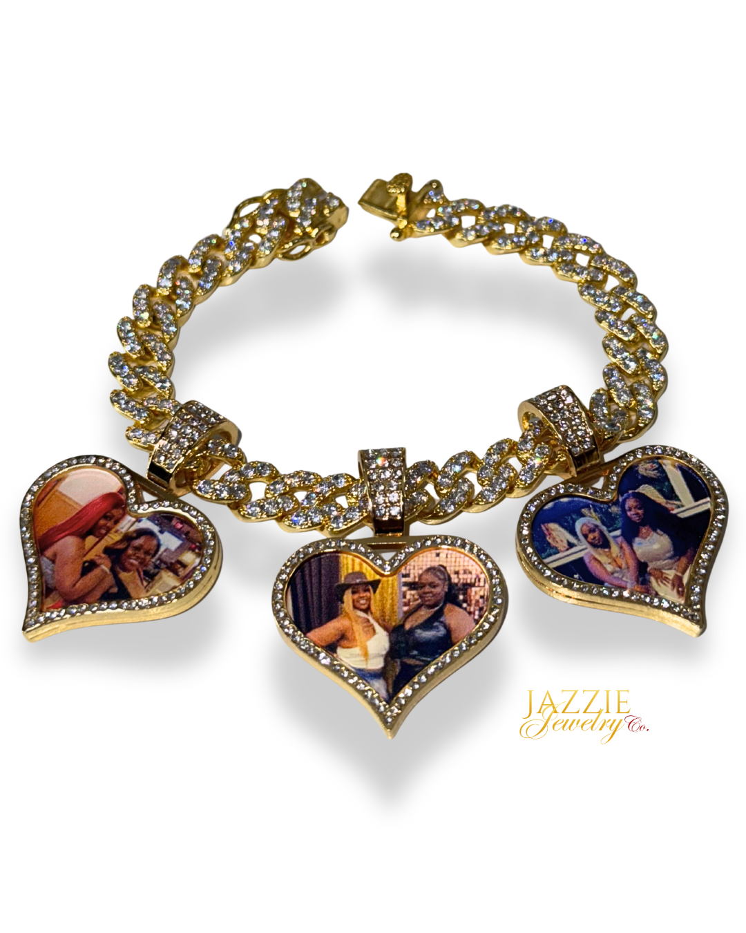 Signature Heart Photo Cuban Bracelet