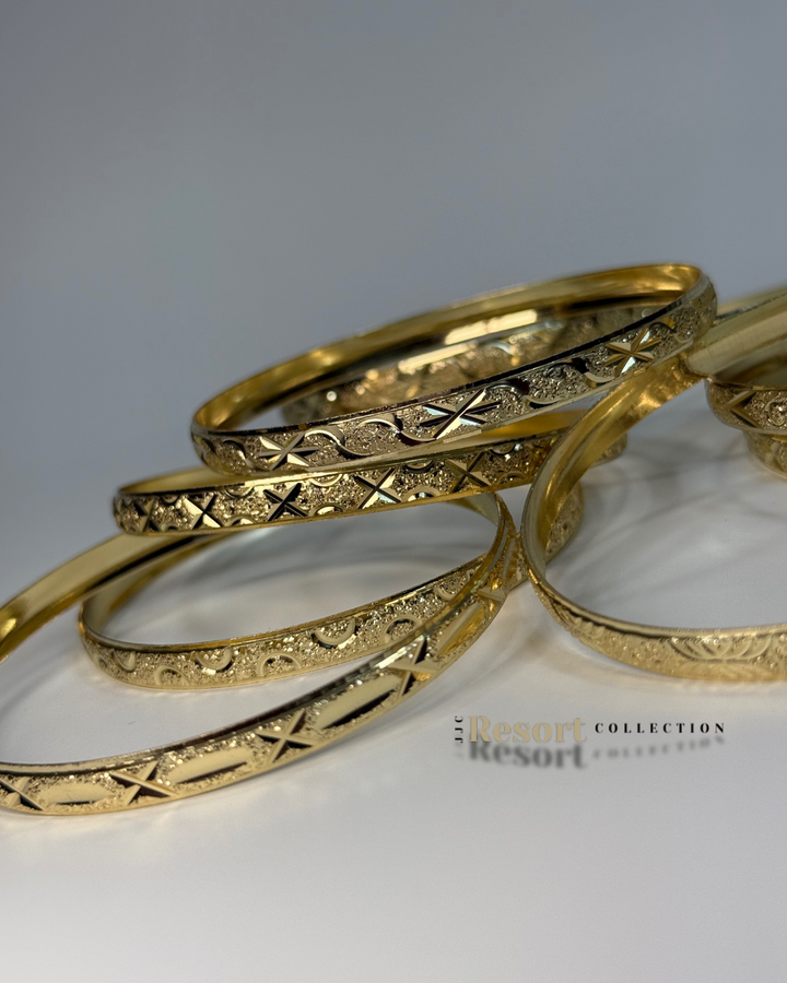 Island Luxe Bangles Gold | 4 Pack