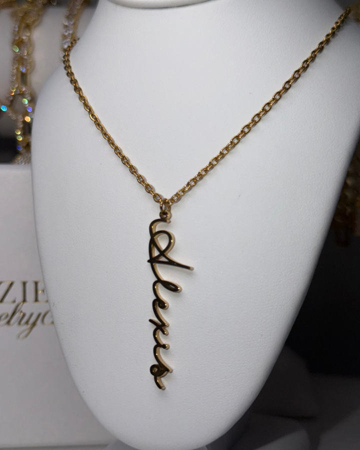 Signature Vertical Name Necklace