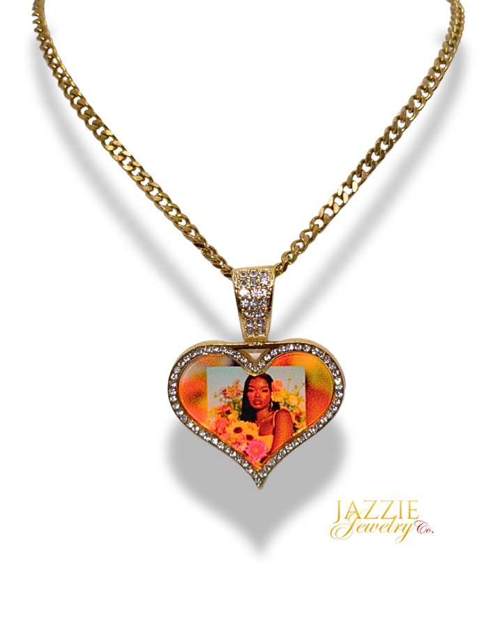 Signature Heart Photo Necklace