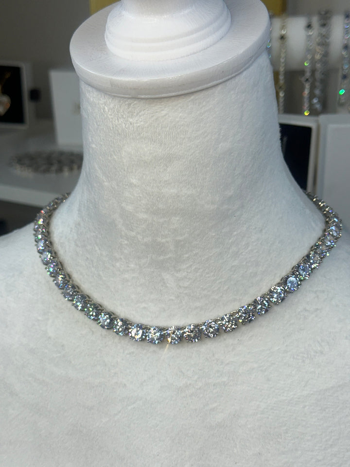 8mm Diamond Tennis Necklace