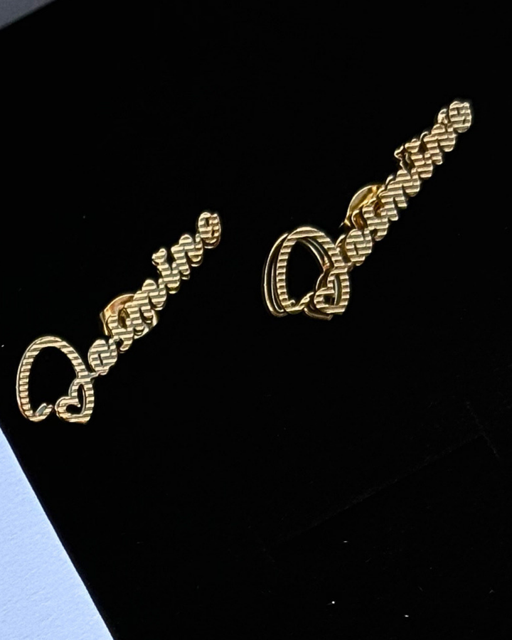 Signature Name Earrings