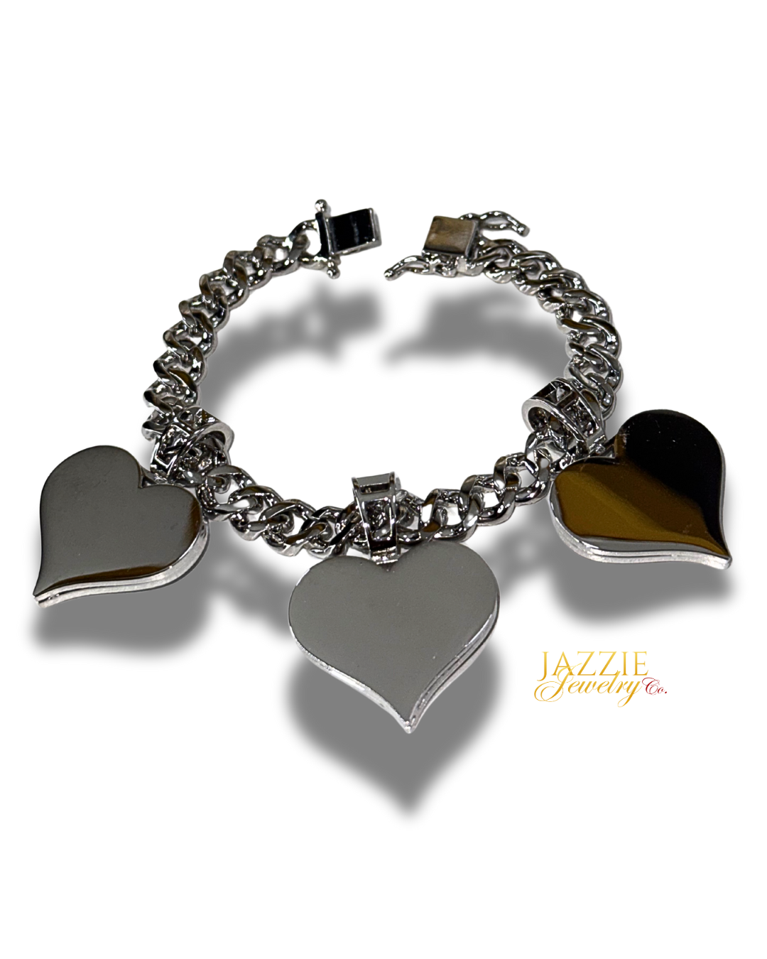 Signature Heart Photo Cuban Bracelet