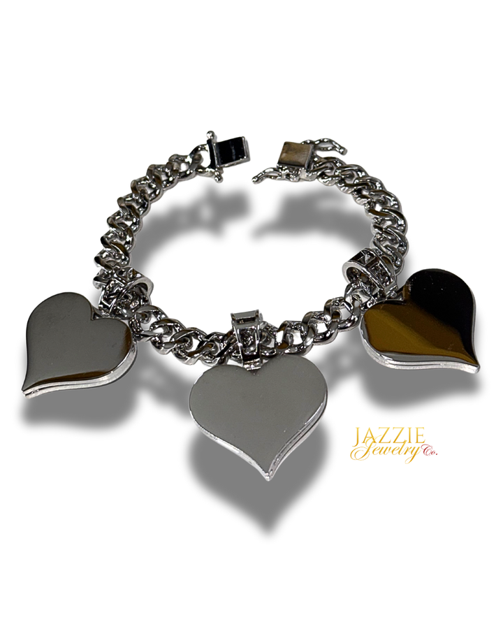 Signature Heart Photo Cuban Bracelet