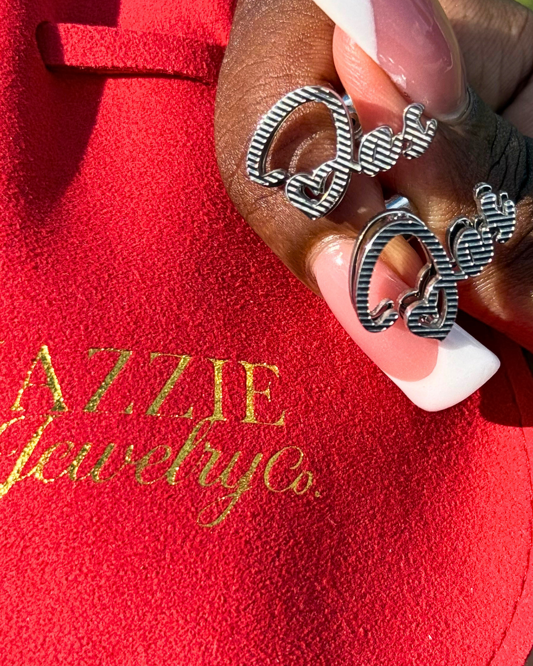 Signature Name Earrings