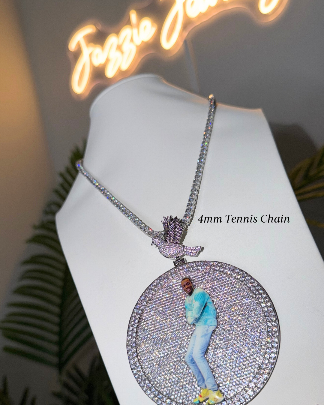 Icy Legacy Photo Medallion Necklace