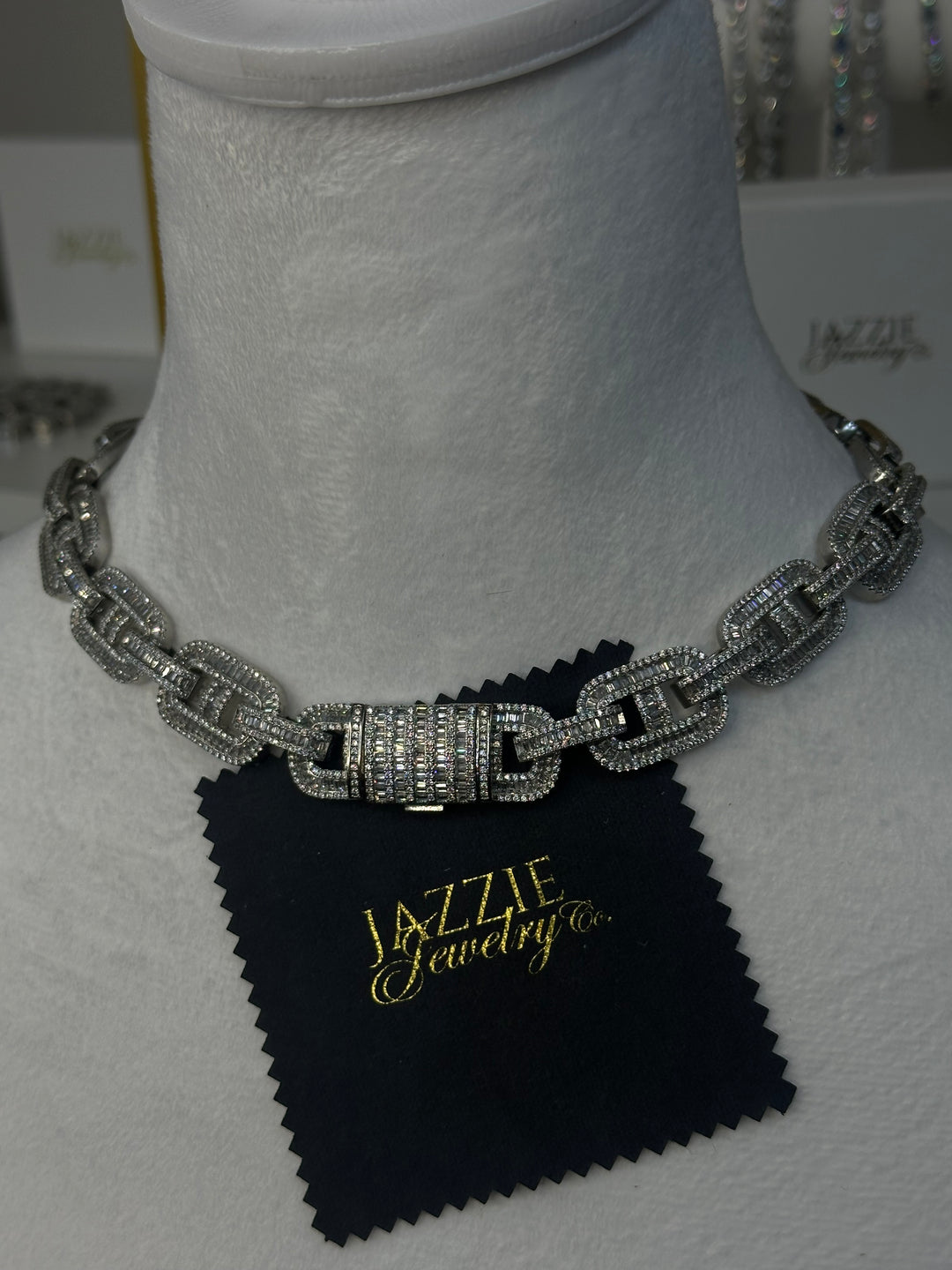 15mm Coffee Cuban Link Chain