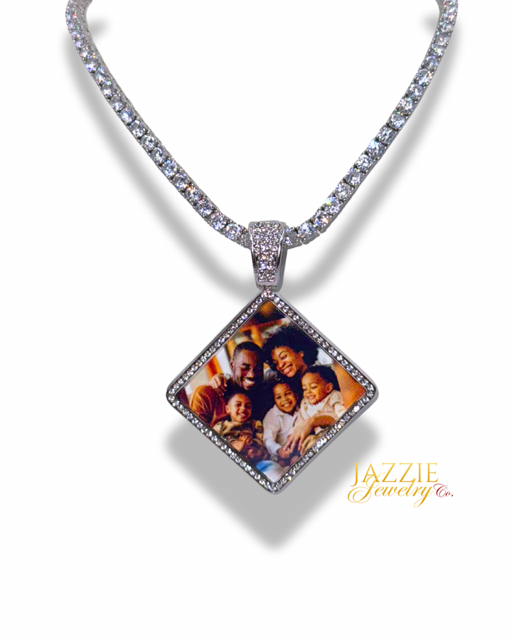 Signature Diamond Photo Necklace
