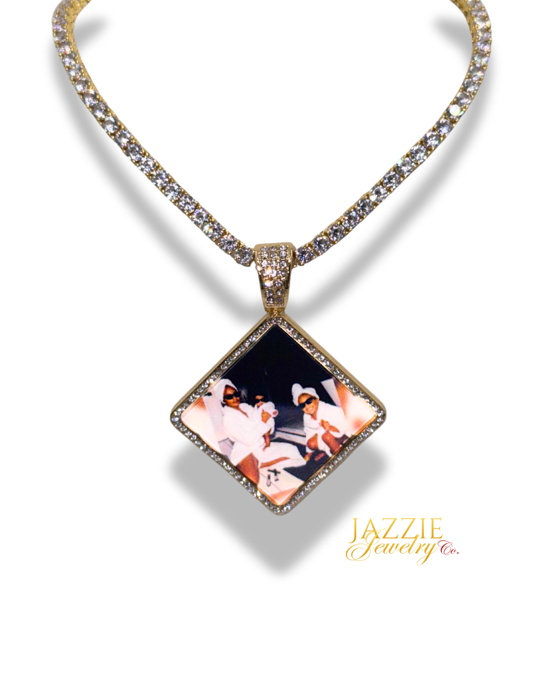 Signature Diamond Photo Necklace