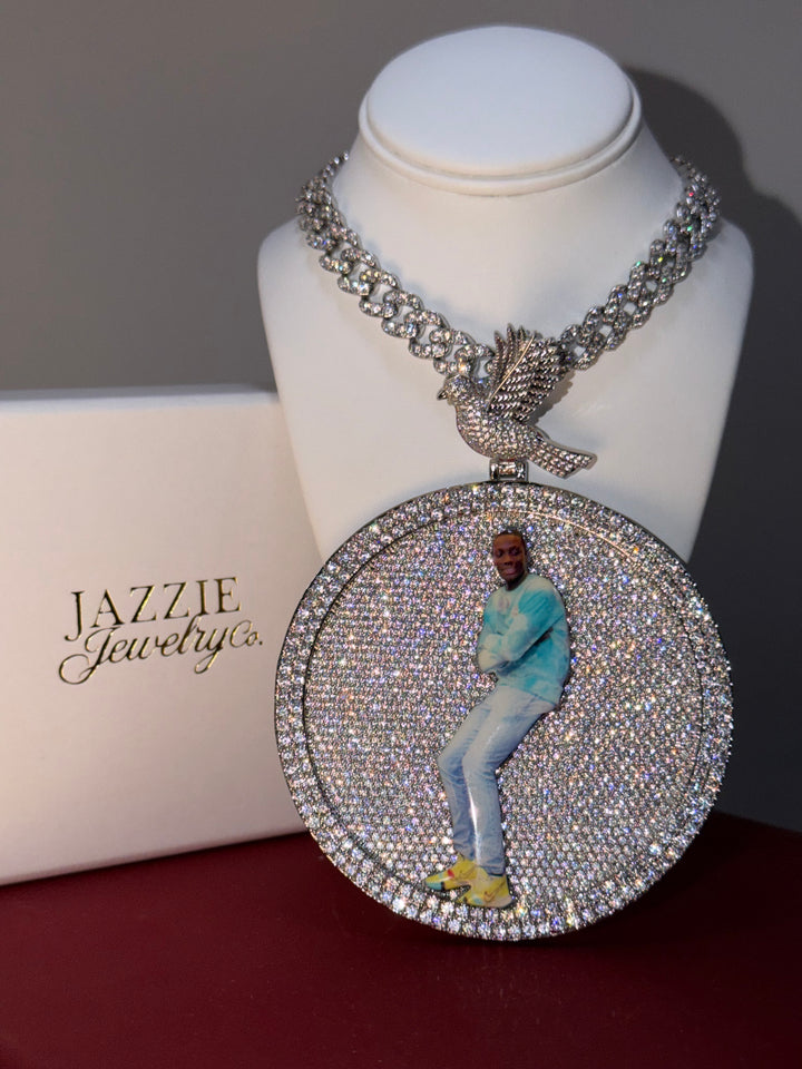 Icy Legacy Photo Medallion Necklace