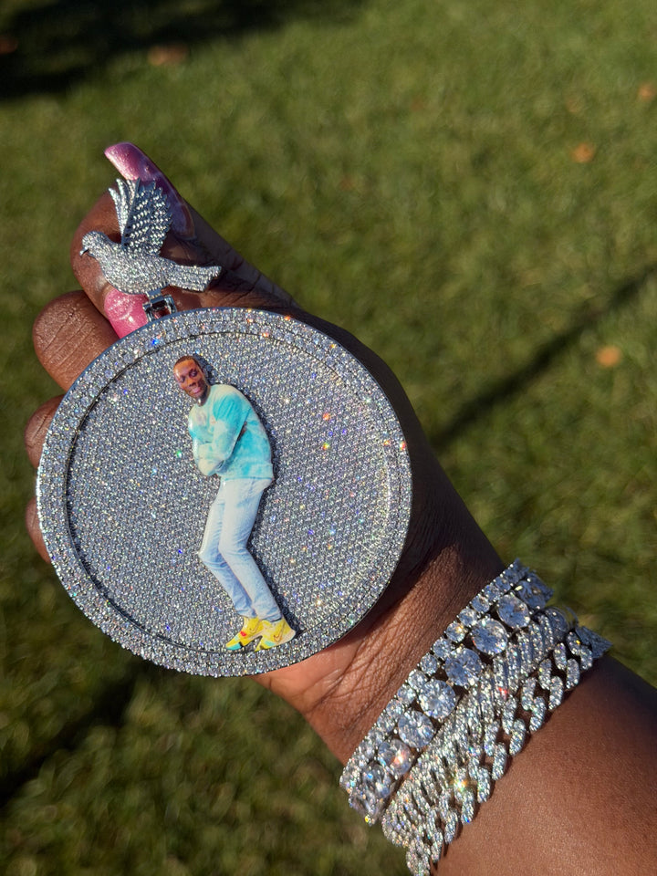 Icy Legacy Photo Medallion Necklace