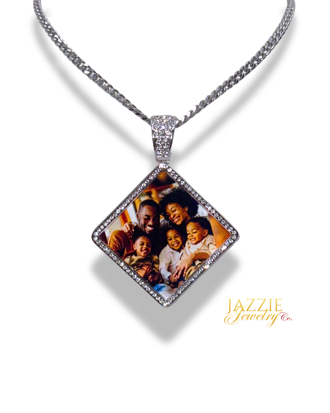 Signature Diamond Photo Necklace
