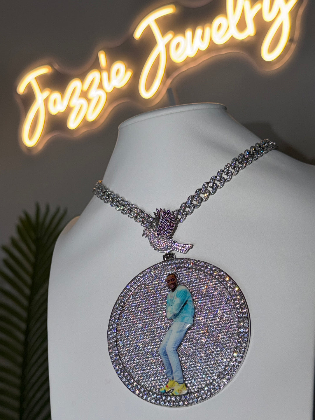 Icy Legacy Photo Medallion Necklace