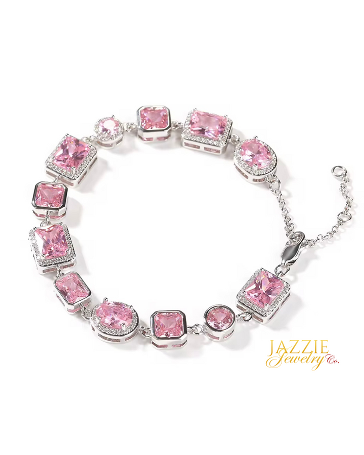Pink Aura Gem Bracelet