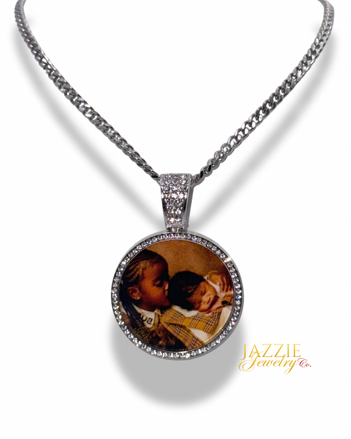 Signature Circle Photo Necklace