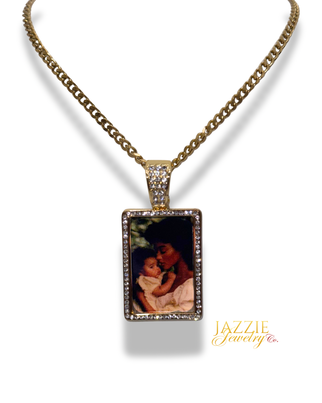 Signature Rectangle Photo Necklace