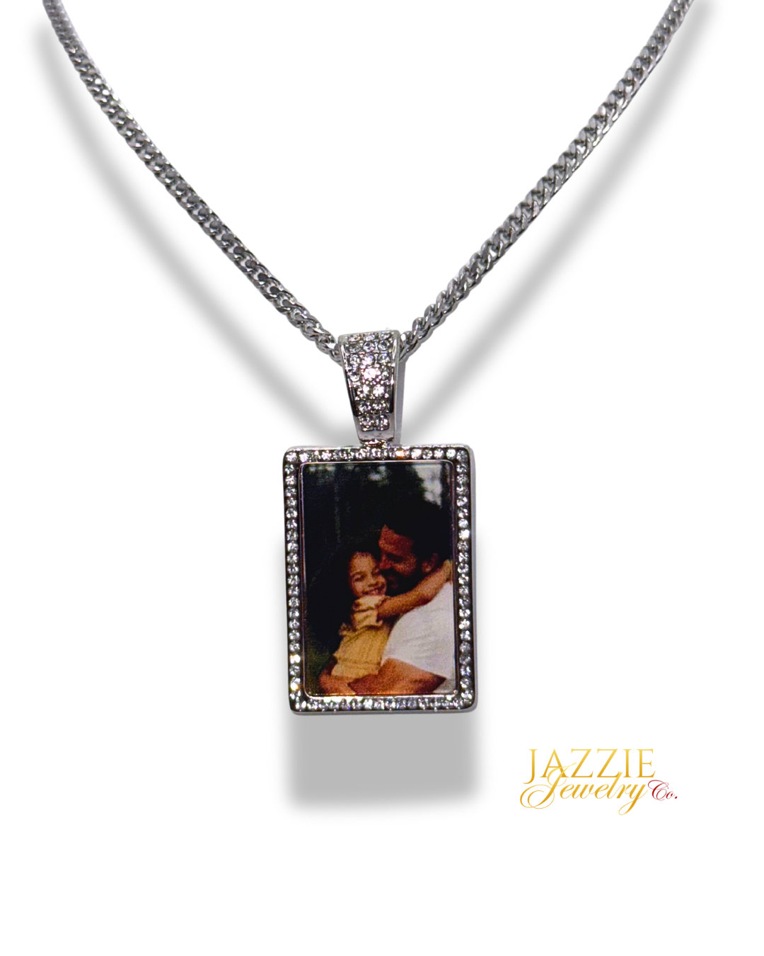 Signature Rectangle Photo Necklace