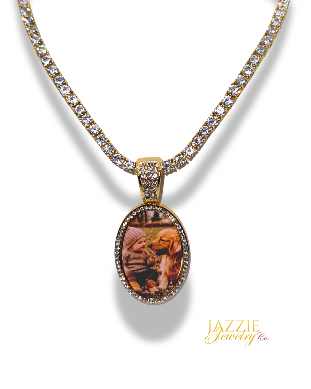 Signature Oval Photo Necklace
