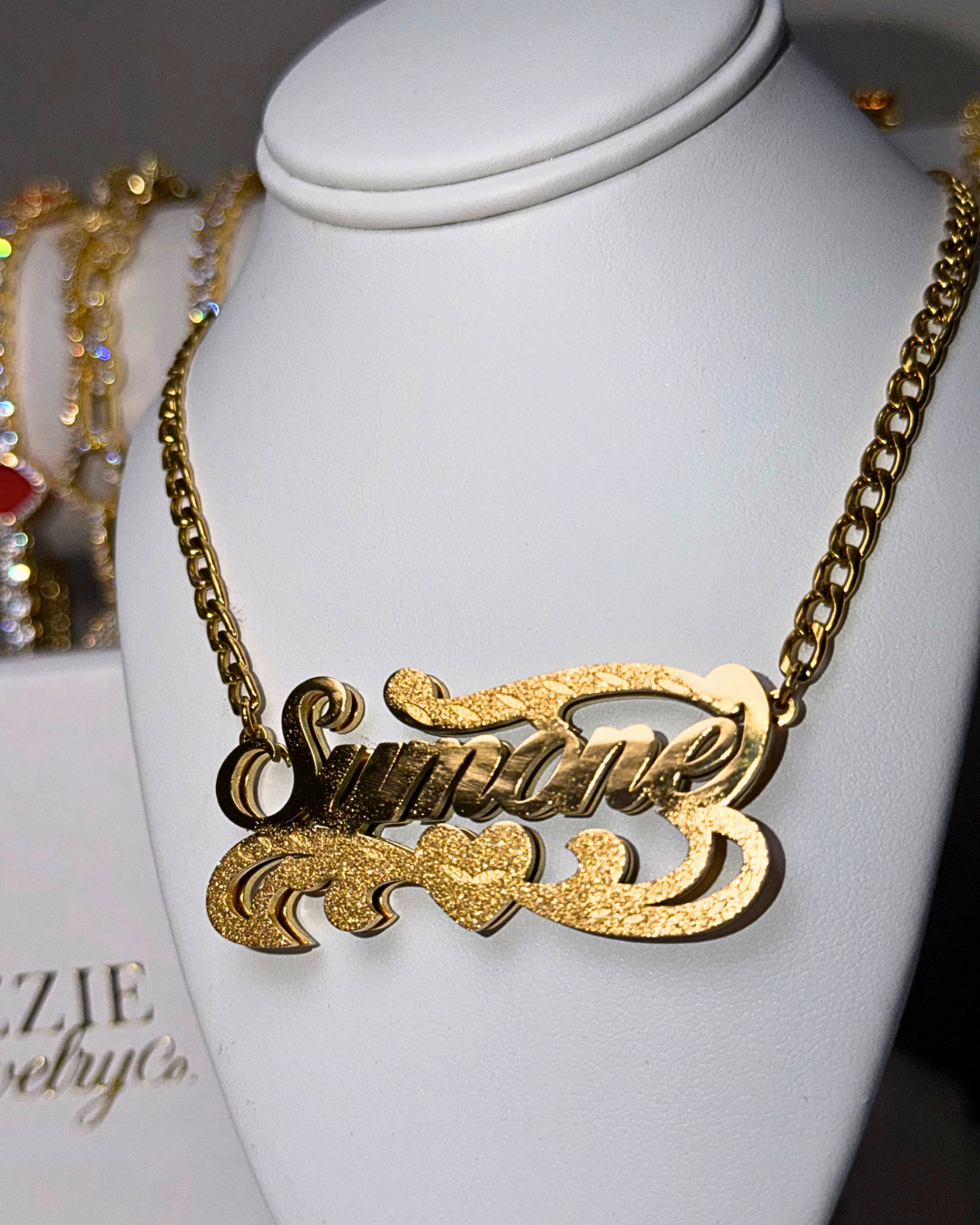 Diamond Dust Double Plated Nameplate