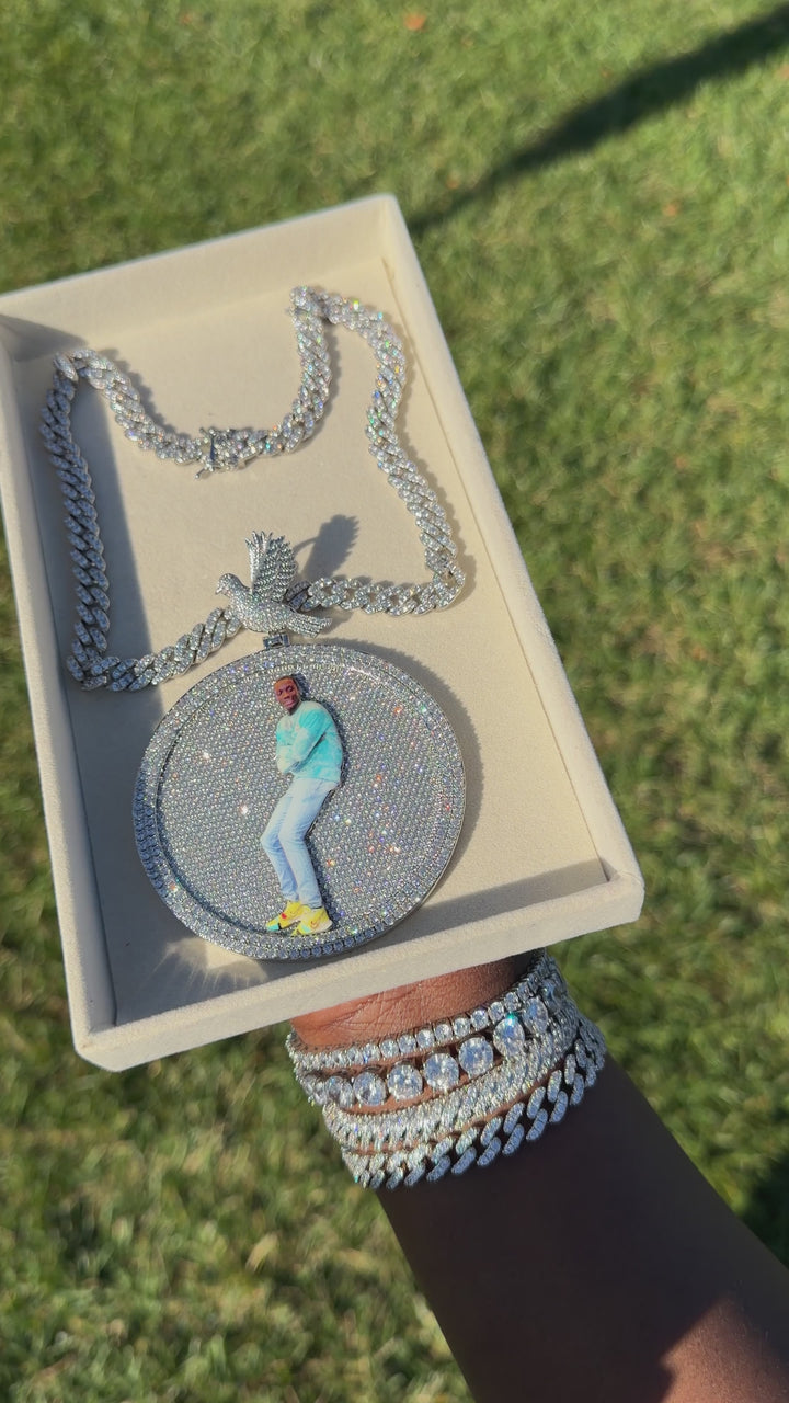 Icy Legacy Photo Medallion Necklace