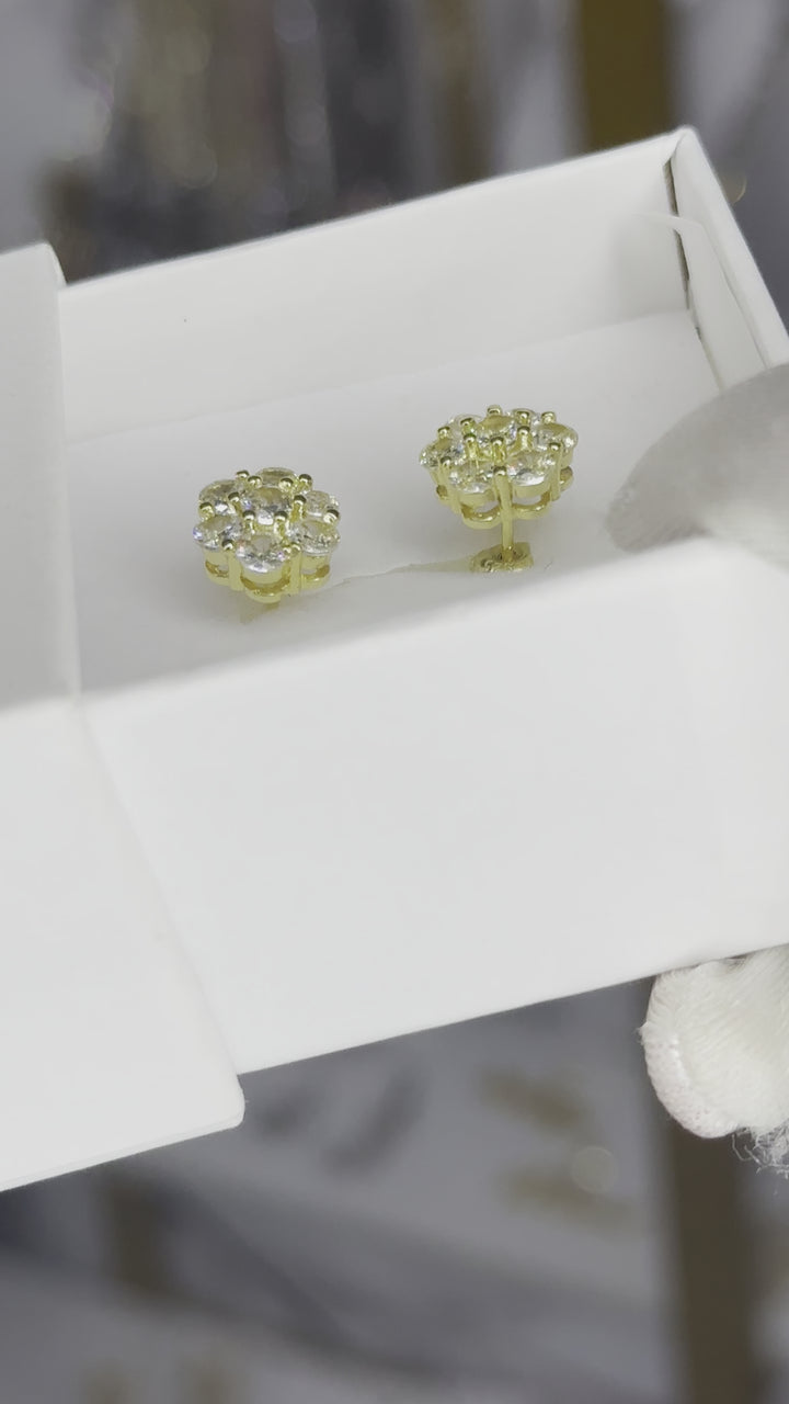 Classic Flower Earrings | Gold