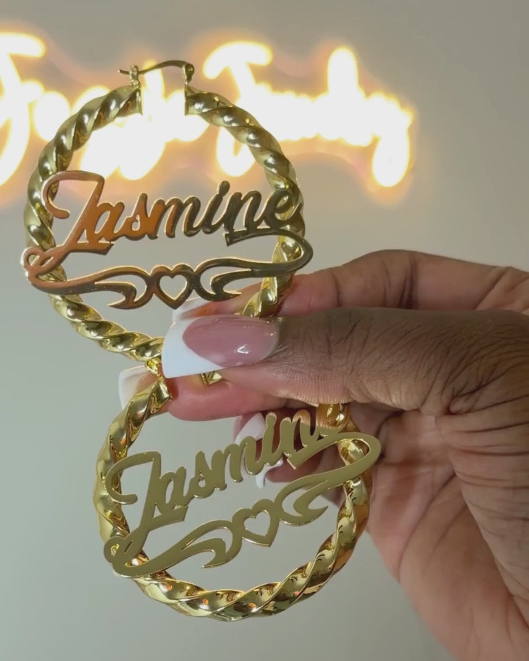 Twisted Heart Custom Hoops