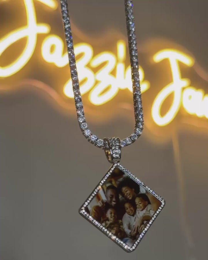Signature Diamond Photo Necklace
