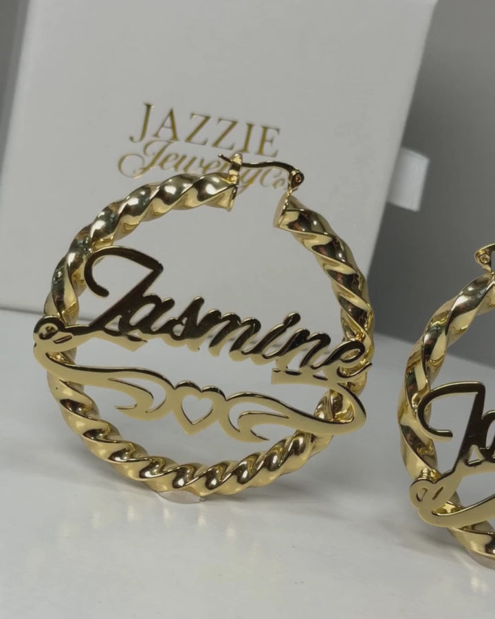 Twisted Heart Custom Hoops