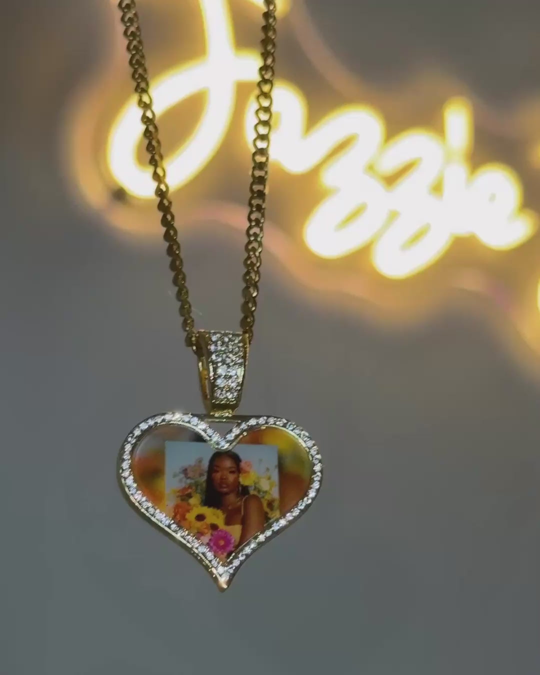 Signature Heart Photo Necklace