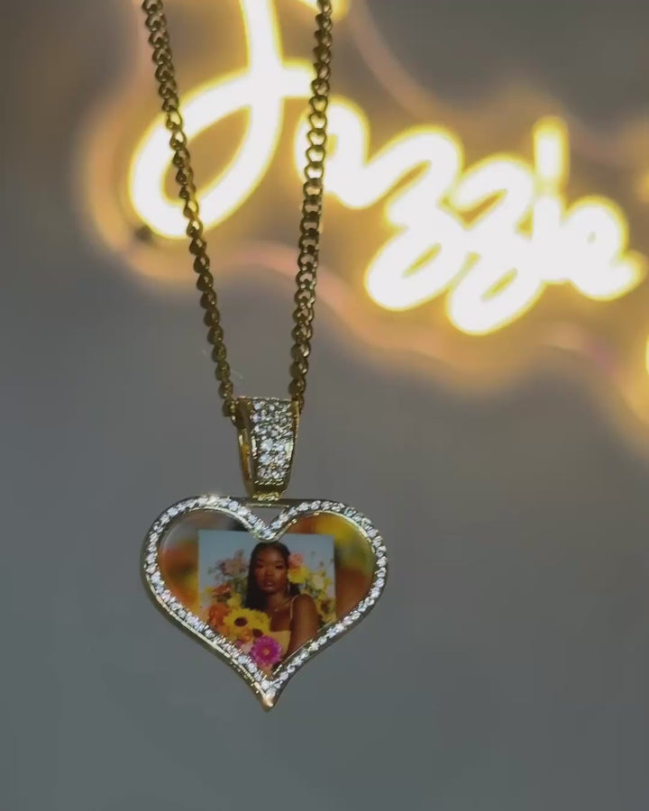Signature Heart Photo Necklace