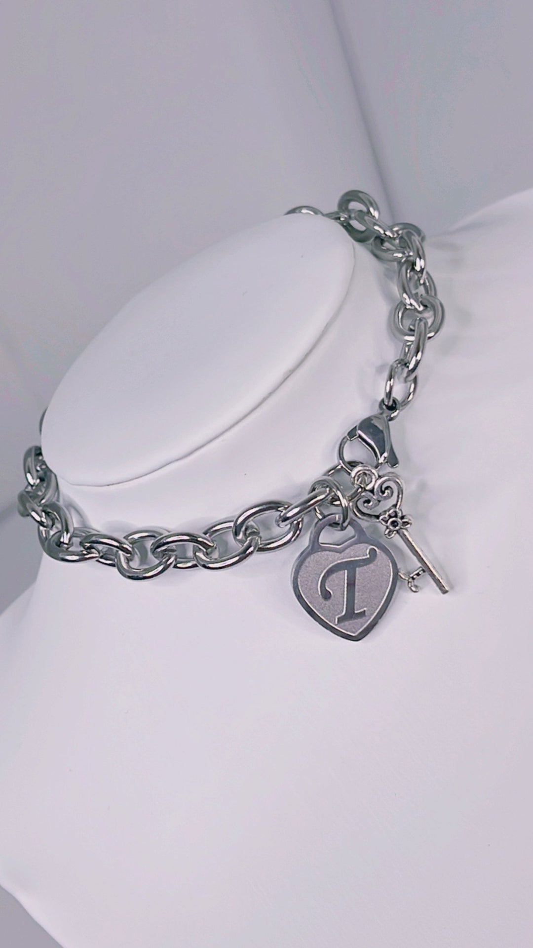 Chain Link Initial Bracelet