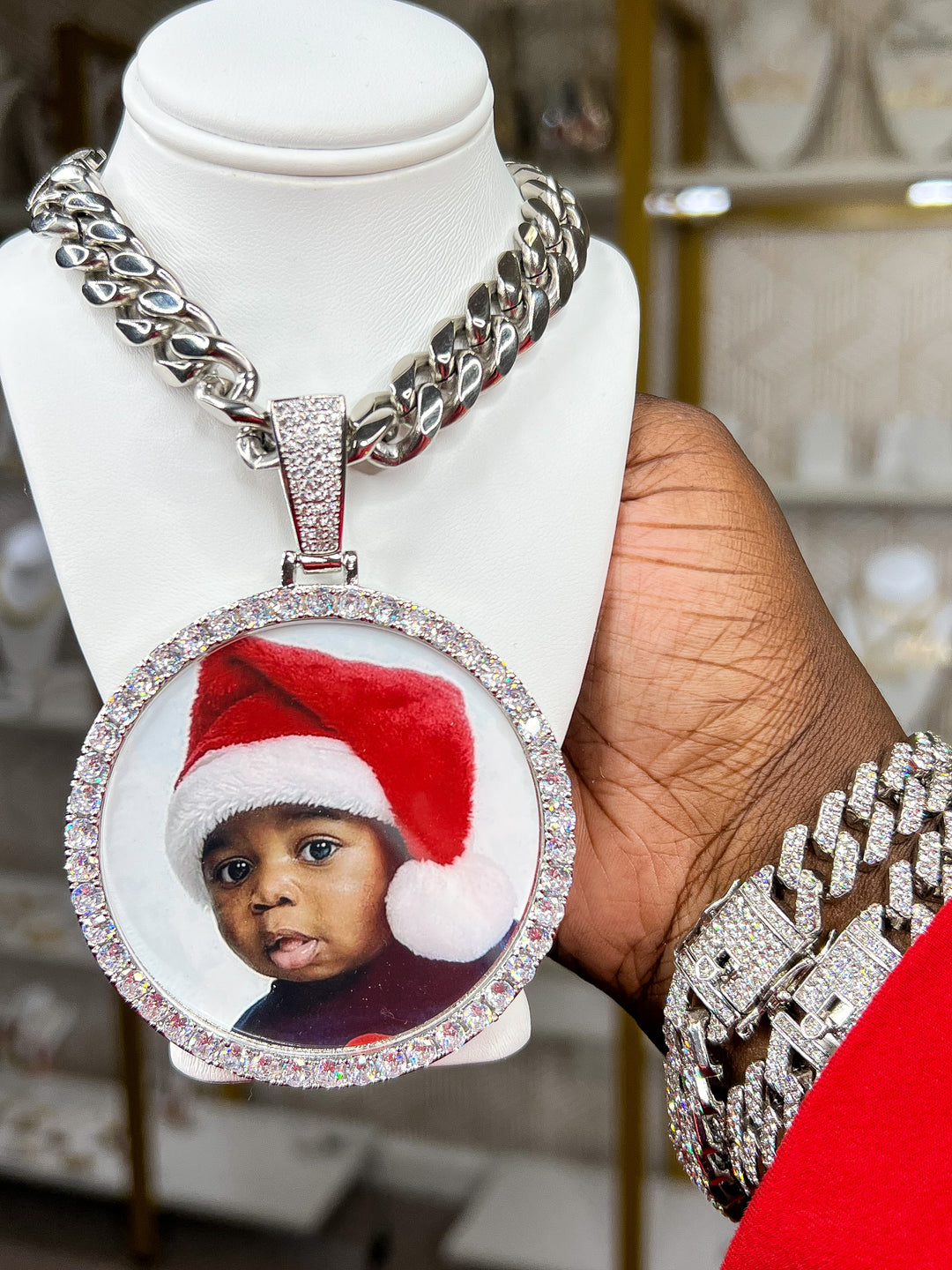 65mm Circle Photo Necklace