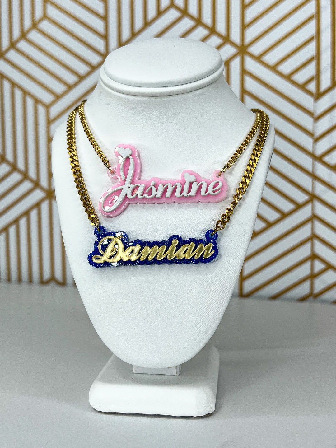 Acrylic Custom Nameplate Necklace