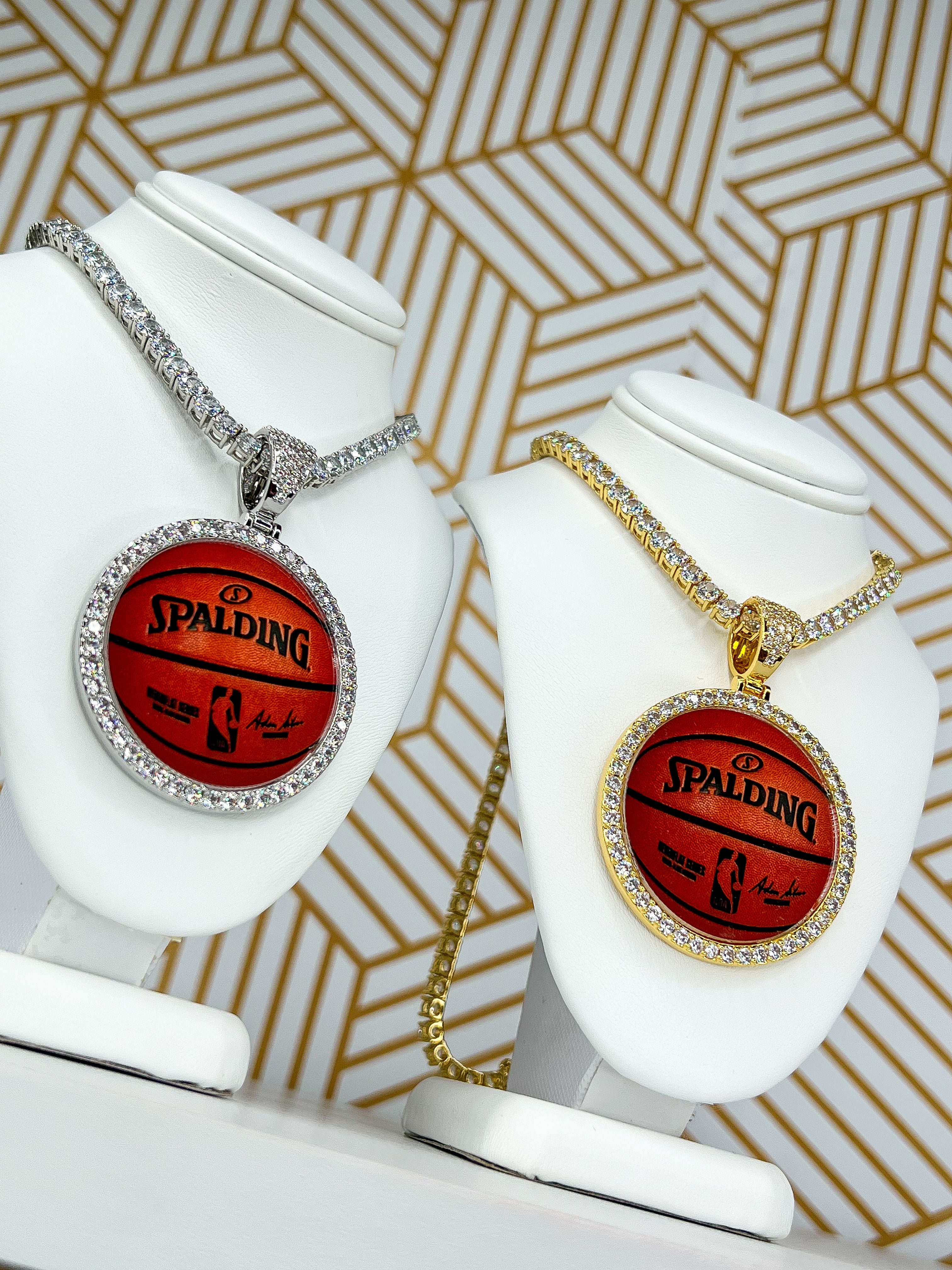 Custom on sale basketball necklace