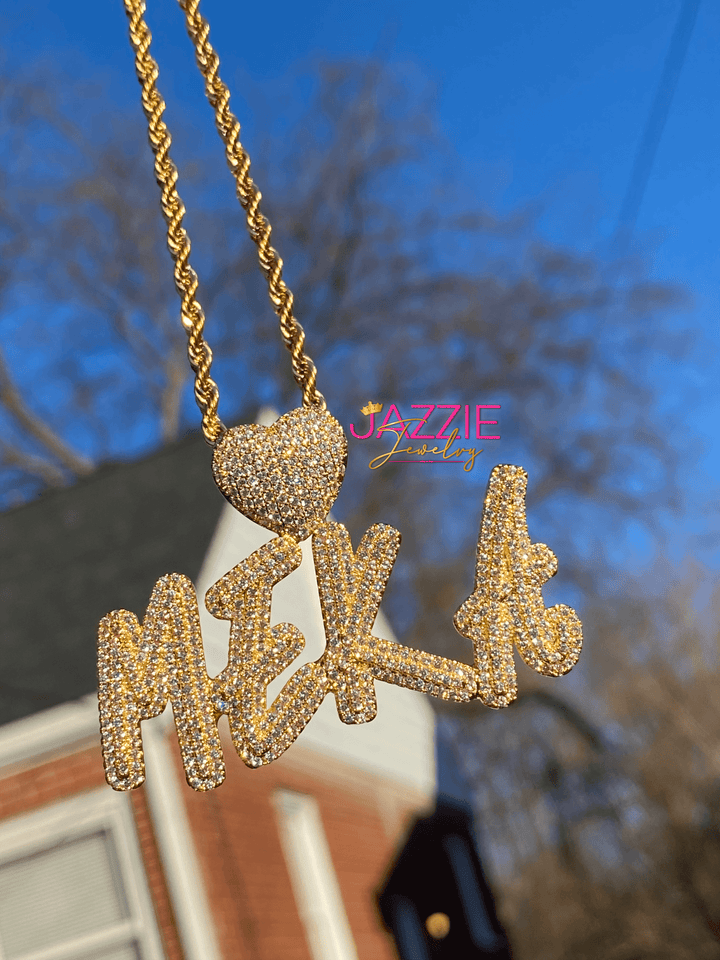 So Icy Heart Script Nameplate | Custom